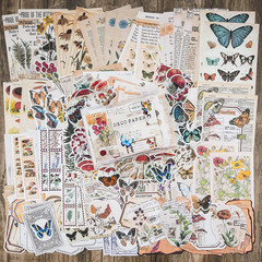 Vintage Scrapbook Supplies Pack (200 Pieces) for Junk Journal Bullet Journals Pl