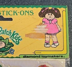 1983 CABBAGE PATCH KIDS AT THE CIRCUS AND PARADE Sealed Style 4 Puffy Stickers