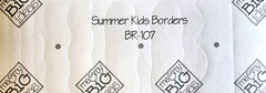 Vintage 1999 MAMBI Summer Kids Beach Borders Clear Stickers Scrapbooking 12″ NOS