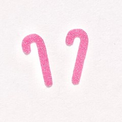 Glitter Candy Cane Sticker Sheet! – Choose a Size & Color – Cute & Sparkly!