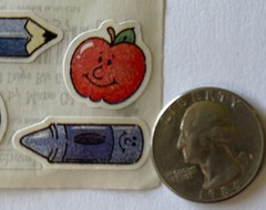 SCHOOL DAYS BITS & PIECES Sticker(8pc) Provo•Education￼•Elementary￼•Pencil•Apple