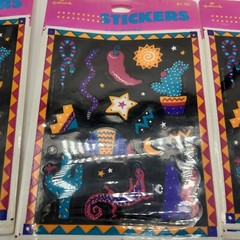 3 Vintage 1990 Hallmark Stickers packages Southwestern 4 Sheets ea (12)