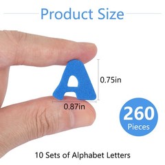 MIDELONG Foam Letter Stickers, Colorful Self-Adhesive A-Z Alphabet Multicolor