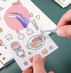 Scrapbooking Tools, Scrapbook Supplies with Sticker Tweezers, Glue Pen for Cr…