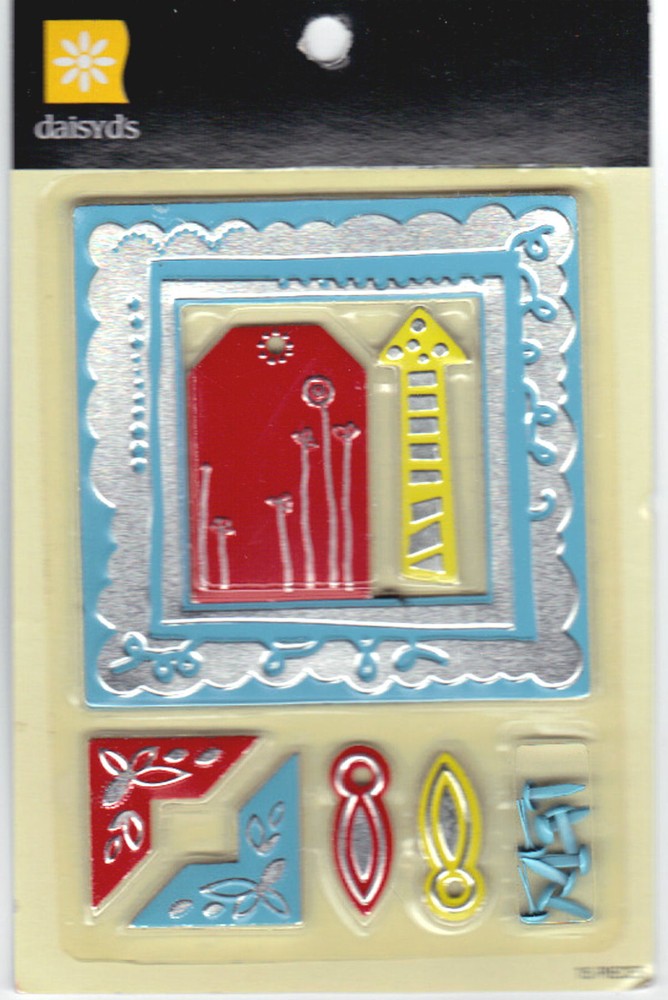 DaisyDs THE WONDER YEARS (15pc) EMBOSSED METAL ELEMENTS scrapbooking
