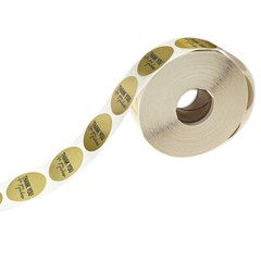 Roll of 500 1″ Thank You for Your Purchase Stickers Gold Round Sealing Labels