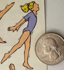 GYMNASTICS Stickers(11pc)Competition￼•Trophy•Metal•Mats•Olympics￼•Dance•BAL Beam