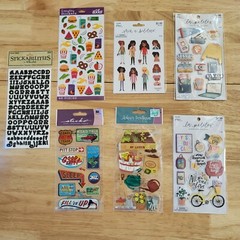 Lot Of 7 New Stickers for Scrapbooking & Crafts Gifts College Road Trip Summer
