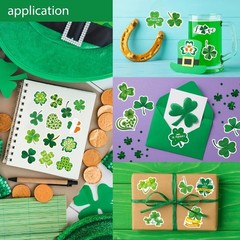 309 PCS St. Patrick’s Day Stickers – 24 Sheets Lucky Shamrock Green Vinyl Sti…