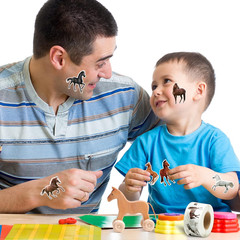 1000PCS Horse Realistic Stickers in 2 Rolls Horse Aesthetic Stickers for Kids, W