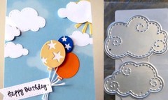 Clouds Die Cut Set Paper Cutting Dies Sky Summer Sunny Day Greetings Cards Cloud