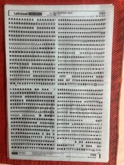 Four Letraset INSTANT LETTERING Transfer Letters 14, 16, 18pt Helvetica bold 1