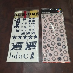Scrapbook Rub-On Transfers Lot K&Company Me My Big Ideas 20 Packs Mixed Themes