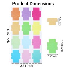 120 PCS Multi Sticky Blank Monthly Index Tab Page Marker Flag Label Note