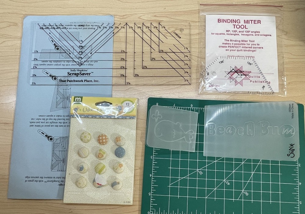 Lot of Handmade Embellishments Scrapbooking Package 6 pcs