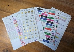 Lot Of Loose Sticker Sheets Park Lane/Recollections/Agenda 52 75 Sheets