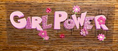 RARE Jolees Girl Power Title Flowers Scrapbook Stickers PLEASE READ DESCRIPTION!