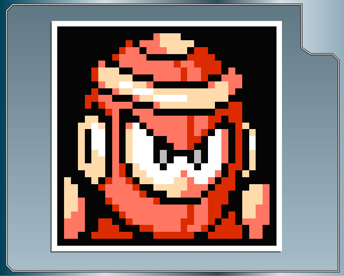 RING MAN Mugshot Sprite from MEGA MAN Vinyl Decal #1 Car Truck Laptop Sticker