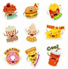 Vintage Scratch And Sniff Stickers Retro 80s 90s Junk Food Fruit Candy Lot Of 4