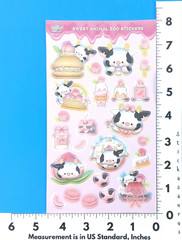 Sweet Cows Peach Scented Scratch & Sniff Sticker Sheet