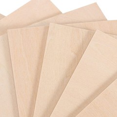 HOIGON 120 PCS 3 x 3 Inch Unfinished Wooden Squares Pieces, Natural Blank Woo…