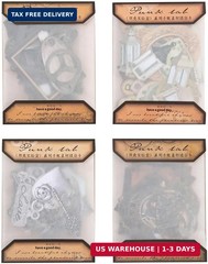 Vilikya 120pcs Steampunk Junk Journal Supplies, Small Vintage Scrapbook Material