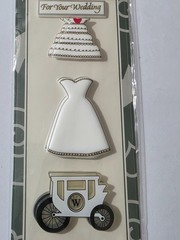 The Card Connection Self-Adhesive Embellishments – FOR YOUR WEDDING – 8 pcs