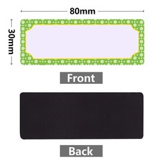 50 Pcs Magnetic Dry Erase Labels Reusable Colorful Name Plates Stickers