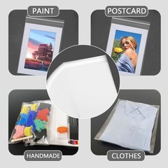 High-Quality Acid-Free Crystal Clear Bags for Preserving 9×12 Art & Prints