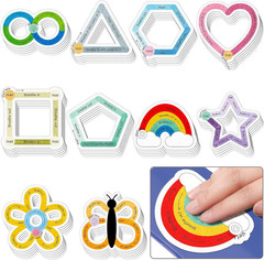 50 Pcs Anxiety Sensory Stickers, Calm Textured Strips for Anxiety Relief, Breath
