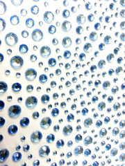 CraftbuddyUS 325 x 2,3,4,5mm BABY BLUE Self Adhesive Gems