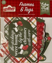Echo Park Paper SANTA CLAUS LANE Frames & Tags Ephemera Pieces~NICE~Quick Ship!