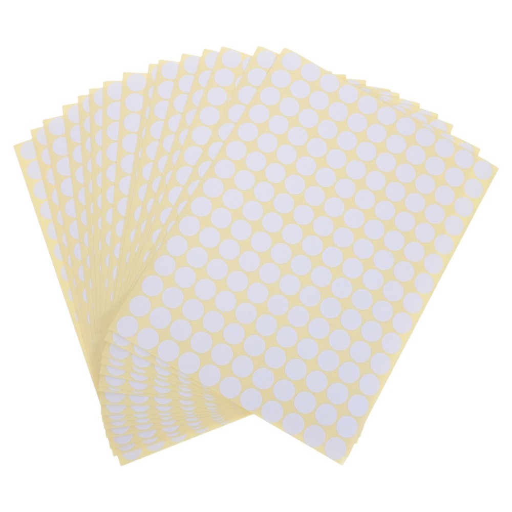 7425 Pcs Mini Round Labels Essential Oil Bottle Classroom Coding Stickers