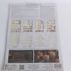 IOD Retired Christmas Gilded Transfer 2024 – Tinsel. Iron Orchid Designs