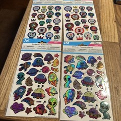 JOT Stickers Sheets Foil Lot Of 4 Sheets 88 Stickers Total NEW