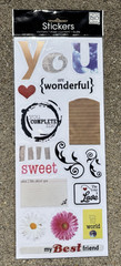 MAMBI JUMBO YOU ARE WONDERFUL PHRASES SCRAPBOOKING STICKERS *