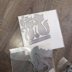 Paper Crafts Die Cuts & Stamps Bundle Poppy Mama Elephant Cats HBD Frames