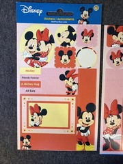 Mickey & Minnie Mouse Sticker Sheet Scrapbook Craft Stickers