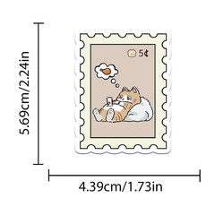 Cartoon Stamp Stickers 10 Pack Random Mix Cute Scrapbook Creative Decal Stamps
