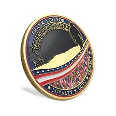 AtSKnSK 24 PCS Military Veterans Challenge Coin Appreciation Gift Thank You f…