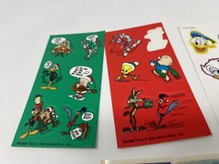 Vintage 80’s / 90’s Disney / Looney Tunes Scrapbooking Sticker Lot Mickey Babies