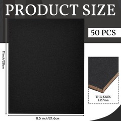 50 Pcs Kraft Heavy Duty Book Board Binders Chipboard Designer Bookboard