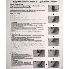 20x Printable Heat Transfer Paper Sheets for Iron On T Shirts Other Material