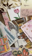 150-200 Pc Ephemera, Card Fronts Cutouts Junk Journal, Scrapbooking, Collage 1lb