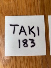 Taki 183 Set of 2 Stickers Graffiti Tag New York Original Art In The Streets NYC