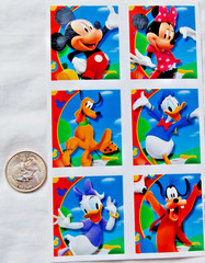 Hallmark stickers Disney Mickey Mouse Minnie Donald Duck Daisy pluto goofy fun