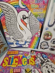 Kids Activity Art And Sticker Lot Stickers And Glo Art