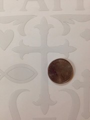 FAITH Plastic Shapes Transparent Stickers(18pc)Fantastic Plastic W/Flair•Crosses