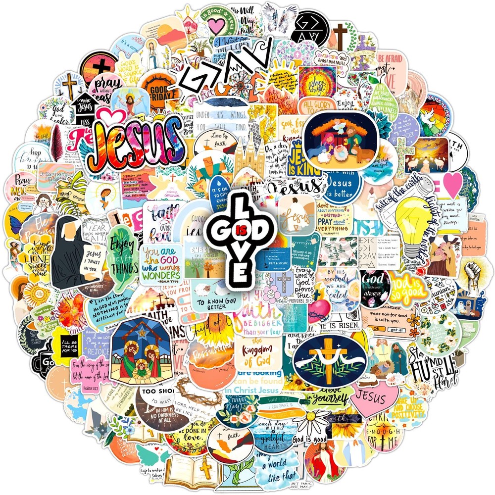 Jesus Christian Stickers for Journaling 300PCS Bible Verse Faith