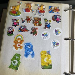 2500+ Stickers Vintage 80s Puff Scratch N Sniff Binder 48 Pages Front & Back 🔥